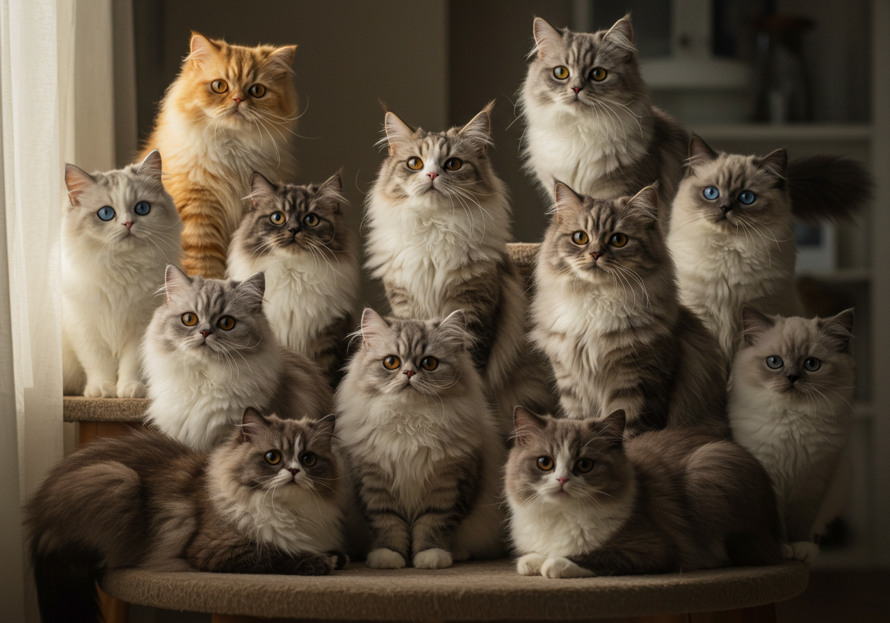 Raças de Gatos Peludos