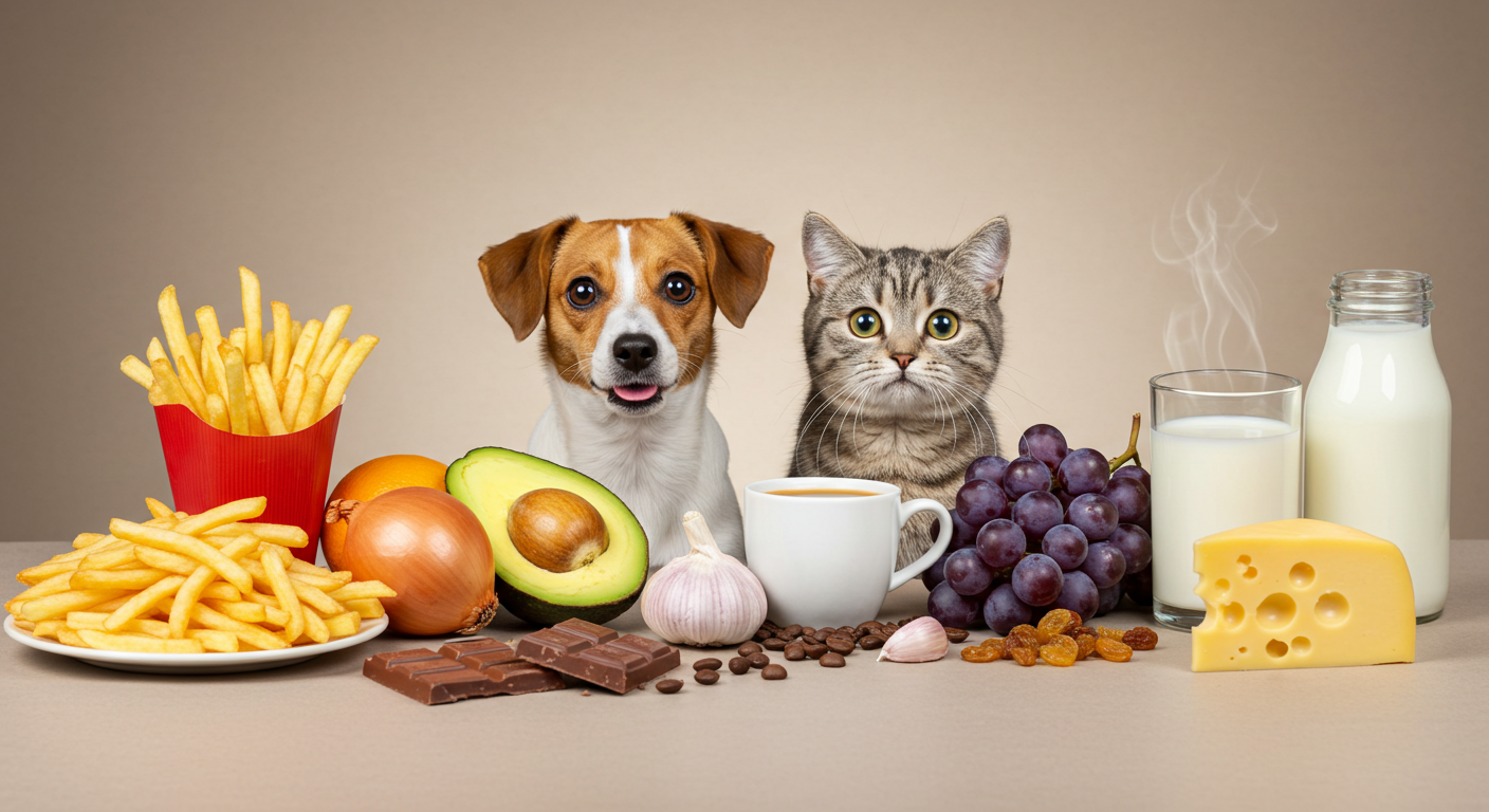 Alimentos Perigosos para Cães e Gatos
