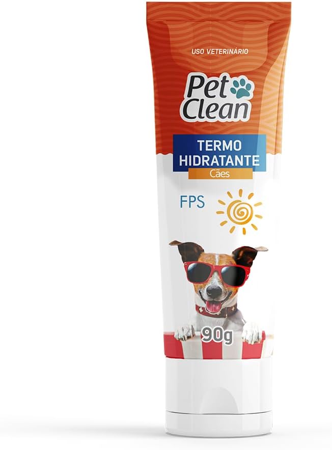 Termo Hidratante Pet Clean para Cães com FPS 90g Filtro UV Proteção Solar