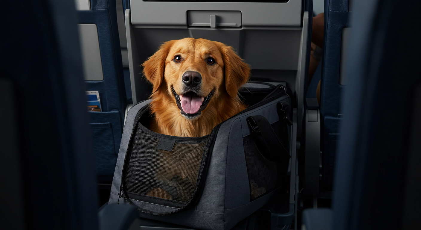 viajar de avião com cachorro